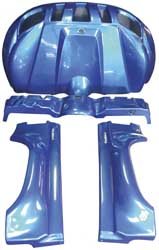 FULLBORE INNOVATIONS, INC. 4-PC RHINO BODY KIT ORA RHINO 4KIT ORA Body Kits FullBore RHINO 4KIT ORA