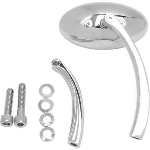 Drag Specialties Rectangular Mirror With Air Stem 76257B3 Mirrors Drag Specialties 76257B3