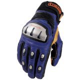 Icon Timax TRX Short Gloves Color: Blue Size: Small S 3301-0694 Gloves ICON 33010694