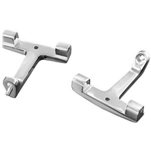 Kuryakyn 4536 Chrome Passenger Board Mount - Pair Floor Boards Kuryakyn 4536