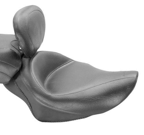Mustang Wide Touring Vintage Solo Seat with Driver Backrest 79427 Complete Seats Mustang Motorcycle Seats 79427