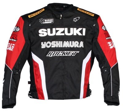 Joe Rocket Suzuki Replica Supersport Mens Motorcycle Jacket Black/Red/White Small S Jackets & Vests Joe Rocket 0851-1102