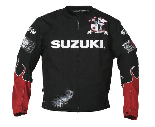 Joe Rocket Suzuki Fuel Mens Textile Motorcycle Jacket Black/Red Small Jackets & Vests Joe Rocket SULL 0752-1002