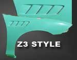 AIT Z3 Fiberglass Fenders Fenders AIT Racing HP88HIZ3F