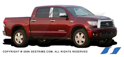 2007-2009 Toyota Tundra Pillar Posts :: 304 Stainless Steel Chrome Plated Pillar Post :: 4pc. Set! Body SES Trims P174