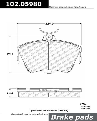 Brake Pads Centric 102.05980