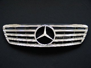 MB S-Class 2003-06 W220 Chrome CL Grill SL Sport Grille Headlight Premium Outlet G-W220BC