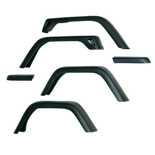 Rugged Ridge 11608.01 7 Wide Fender Flare - 6 Pieces Fender Flares Rugged Ridge 1160801