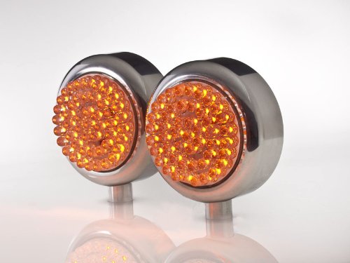 Turn Signal Assemblies & Lenses Harrison Specialties 48LEDAmberSideMount