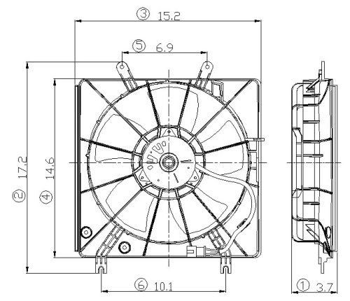 Fans Go-Part 19030-RCA-A01