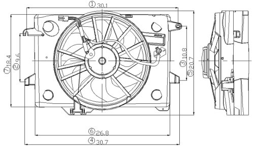 Fans Go-Part 1W1Z 8C607 AA