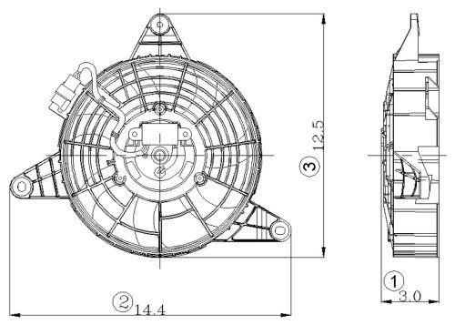 Fans Go-Part 0K015 61 710F
