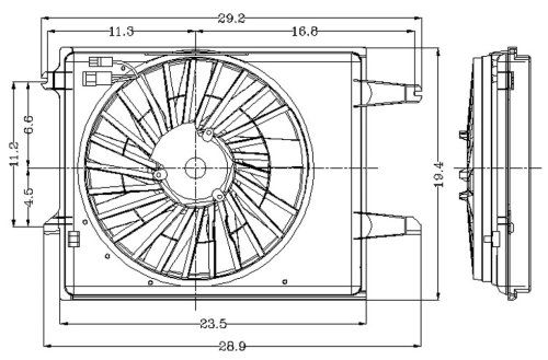 Fans Go-Part F3XY 8C607 BB