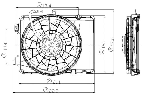 Fans Go-Part F4DZ 8C607 CA