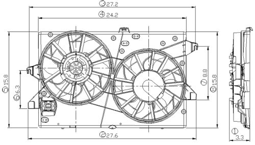 Fans Go-Part F8RZ 8C607 GE