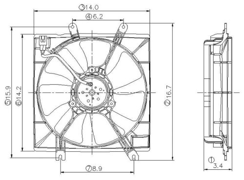 Fans Go-Part 0K2AB 15025F