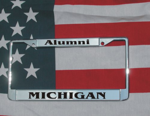 Michigan Chrome Laser Engraved License Plate Frame Frames HotSpotBuys 13-055