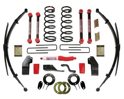 Skyjacker D452KS Lift Components - Skyjacker 4WD Suspension Lift Kits Suspension Lift - 4WD - 4.0-4.5 in. Front - Leveled Rear - Dodge - Ram 2500 - 3500 Pickup - Diesel - 8.0L V10 - Kit Leaf Springs Skyjacker D452KS