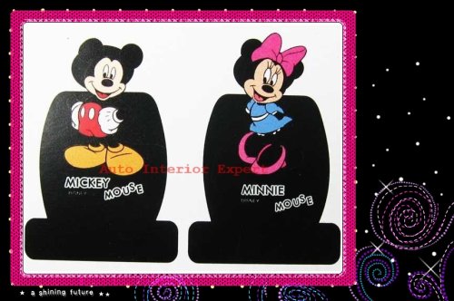 10PCS MICKEY MOUSE MINNIE CAR SEAT COVER SET BLACK M01 Accessories M01