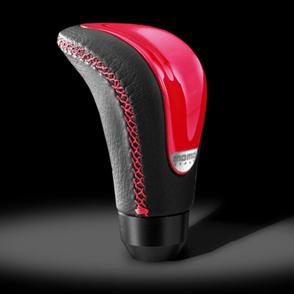 Momo Combat Evo Shift Knobs in Black leather with red insert. CTERED Body MOMO CTERED