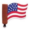 Antenna Toppers  CBAmericanFLagDieCutAT