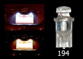 194 LED White Bulbs One Pair Racing Helmets & Accessories Clear Alternatives LB-LED194