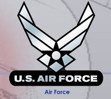 Air Force Military Key Chain Racing Helmets & Accessories Automate KEY-Air Force