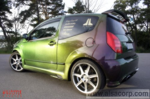 Chameleon Paint Car Kit, Tropical Passion Body Paint Alsa Corp. MYC-200Q, AMR-2712-Q, ASB-13Q, SC1230G, H-222Q