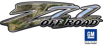Z71 Real Camo Truck & SUV Decals Decals Weston Signs WSOLPZ71_008_CAMO