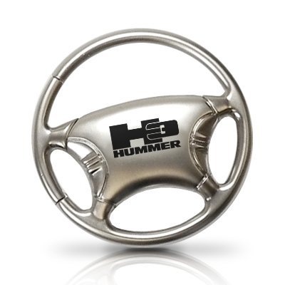Hummer H3 Steering Wheel Chrome Keychain Key Chains Hummer KCW.H3