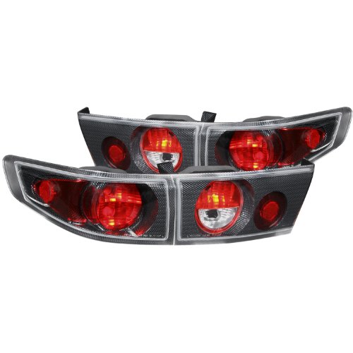 Anzo USA 221029 Honda Accord Carbon Tail Light Assembly - (Sold in Pairs) Tail Light Assemblies AnzoUSA 221029