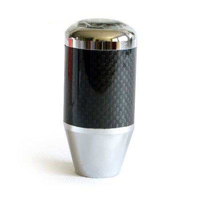 OBX Fatboy Real Carbon Fiber Chrome Manual Shift Knob Body OBX Racing Sports 200-9999-SK14C