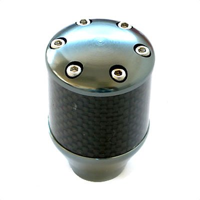 OBX Shorty Real Carbon Fiber Titanium Manual Shift Knob Body OBX Racing Sports 200-9999-SK15T