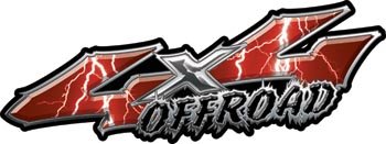 Decals Weston Signs WSC4X4046_OFFROAD_LSRED