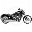 Hard-Krome 2-1 Sideburner - Chrome 44-9010 for Victory Vegas Kingpin (2006-2007) Complete Systems Hard-Krome 44-9010