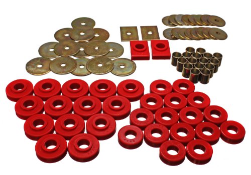 Energy Suspension 3.4120R Body Mount Set for GM Body Bushings Energy Suspension 34120R