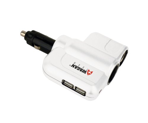 Wagan EL2538 Twin USB/DC Socket Traveler's Adapter Radio Accessories Wagan EL2538