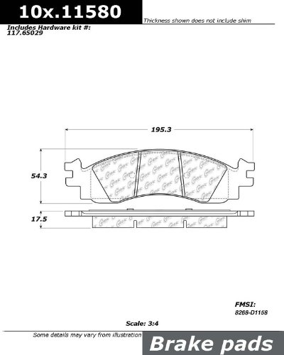Brake Pads Centric 105.11580