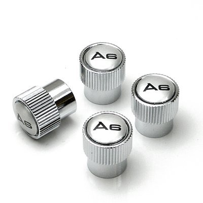 Audi A6 Solid Brass Tire Valve Caps Valve Stems & Caps Audi ZAW355006