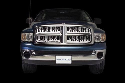 Putco 89195 Flaming Inferno Mirror Stainless Steel Grille Grilles Putco 89195