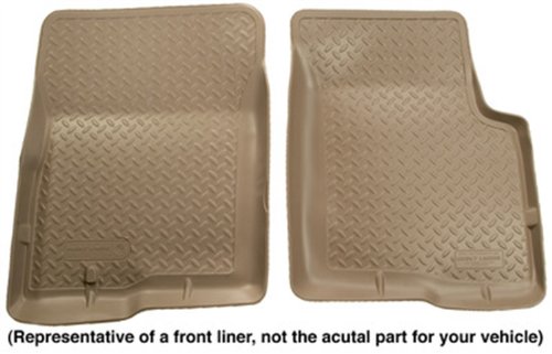Husky Liners Classic Style Custom Fit Molded Front Floor Liner for Select Ford/Mercury Models (Tan) Custom Fit Husky Liners 33123