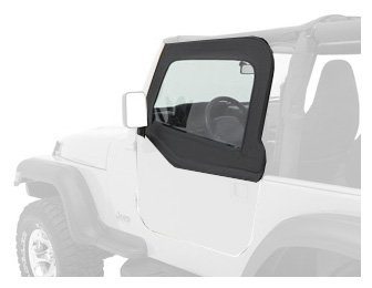 Bestop 51793-15 Black Denim HighRock 4X4 Element Door Upper Fabric Door Set for 97-06 Wrangler TJ Tops & Roofs Bestop 51793-15