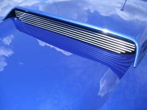 New! Ford Mustang Billet Grille - Hood Scoop, Polished, No Cut 99 04 Body Car Parts Discount CPD5344