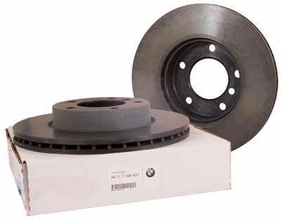 BMW Genuine Right Side Rear Brake Disc for E60 5 Series - M5 SEDAN (2003 - 2005), E63 E64 6 Series - 650i 645Ci COUPE & CONVERTIBLE (2003 - 2007). The package includes 1 Brake Disc Brake Pads BMW BMW34212282808