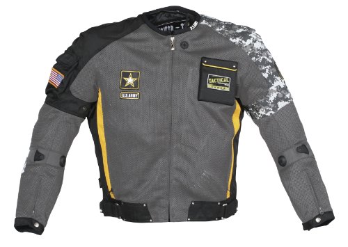 Sullivans U.S. Army Men's Delta Jacket in Grey/Yellow/Black/Camo - Medium Jackets & Vests U.S. Army 0701-4703