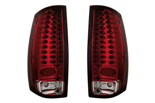 Yukon 07-11 GMC IPCW Ruby Red LED Tail Lights EDT-611CR Tail Lights IPCW LEDT-611CR