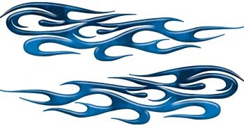 Bumper Stickers, Decals & Magnets  WSCFL062_FIREBLUE_S