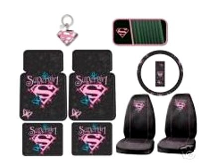 Floor Mats Plasticolor PLASUPERGIRLBUTTERFLY9PC