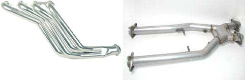 BBK 79-93 5.0 Ceramic Long Tube Header and X Pipe Combo Offroad Headers BBK BBK-15160-1660