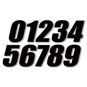 One Industries 4 Supercross Numbers Decals One Industries NU4-0-BK